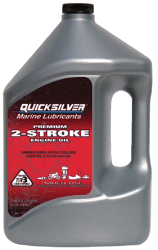 QuickSilver Premium Marine Outboard 2-Stroke Oil TC-W3 Certified, 1-Gallon