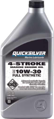 Quicksilver 92-8M0175780 4-Stroke FC-W Full Synthetic Oil 10W-30, Quart.