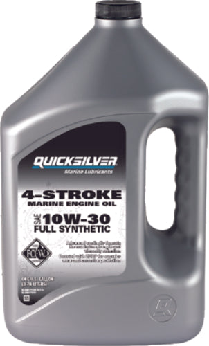 Quicksilver 92-8M0175781 4-Stroke FC-W Full Synthetic Oil 10W-30, Gallon.