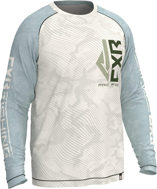 FXR Derby Air UPF Longsleeve Tee Lightweight Sunshield Bone Ice Camo -XXL