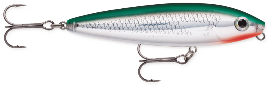 Rapala Skitter Walk BODY LENGTH: 3-1/8" (SW08) WEIGHT: 7/16 oz. Floating