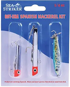 GOT-CHA Spanish Mackerel Kit 3 per Pack, Includes G1601, G1001