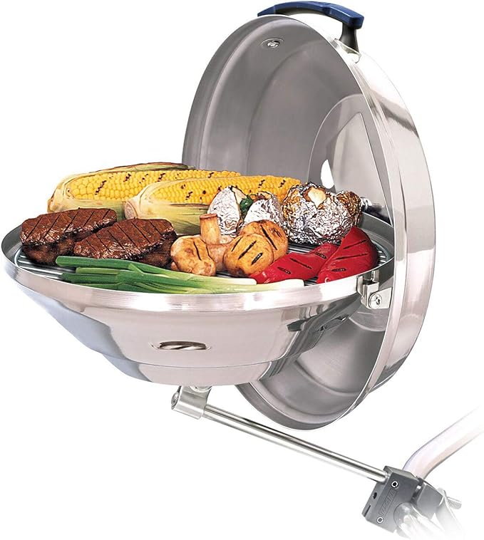 Magma Products Marine Kettle, Charcoal Grill w/ Hinged Lid