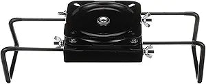 Attwood 15700-3 Seat Mount, Clamp-On With Swivel, Adjusts from 7 ½ inches to 18 inches, Black, Powder-Coated Steel