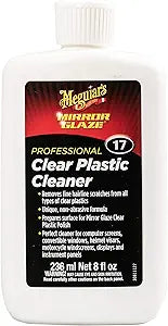 Meguiar's M1708 Mirror Glaze Clear Plastic Cleaner - 8 Oz Bottle
