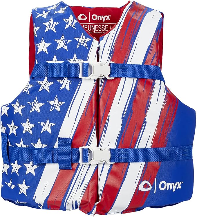 Onyx Youth Life Jacket – Coast Guard Approved, General Purpose Boating Vest for Kids, Safety Flotation Device