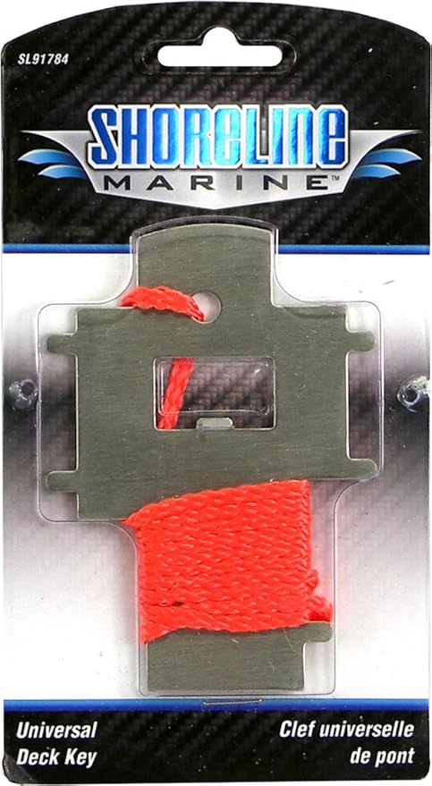 Shoreline Marine Universal Stainless Steel Deck Key.
