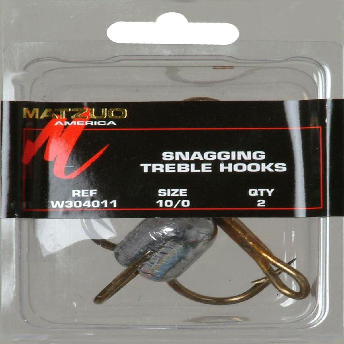 Matzuo Snag Weighted Treble Hooks 2 Pack W304011