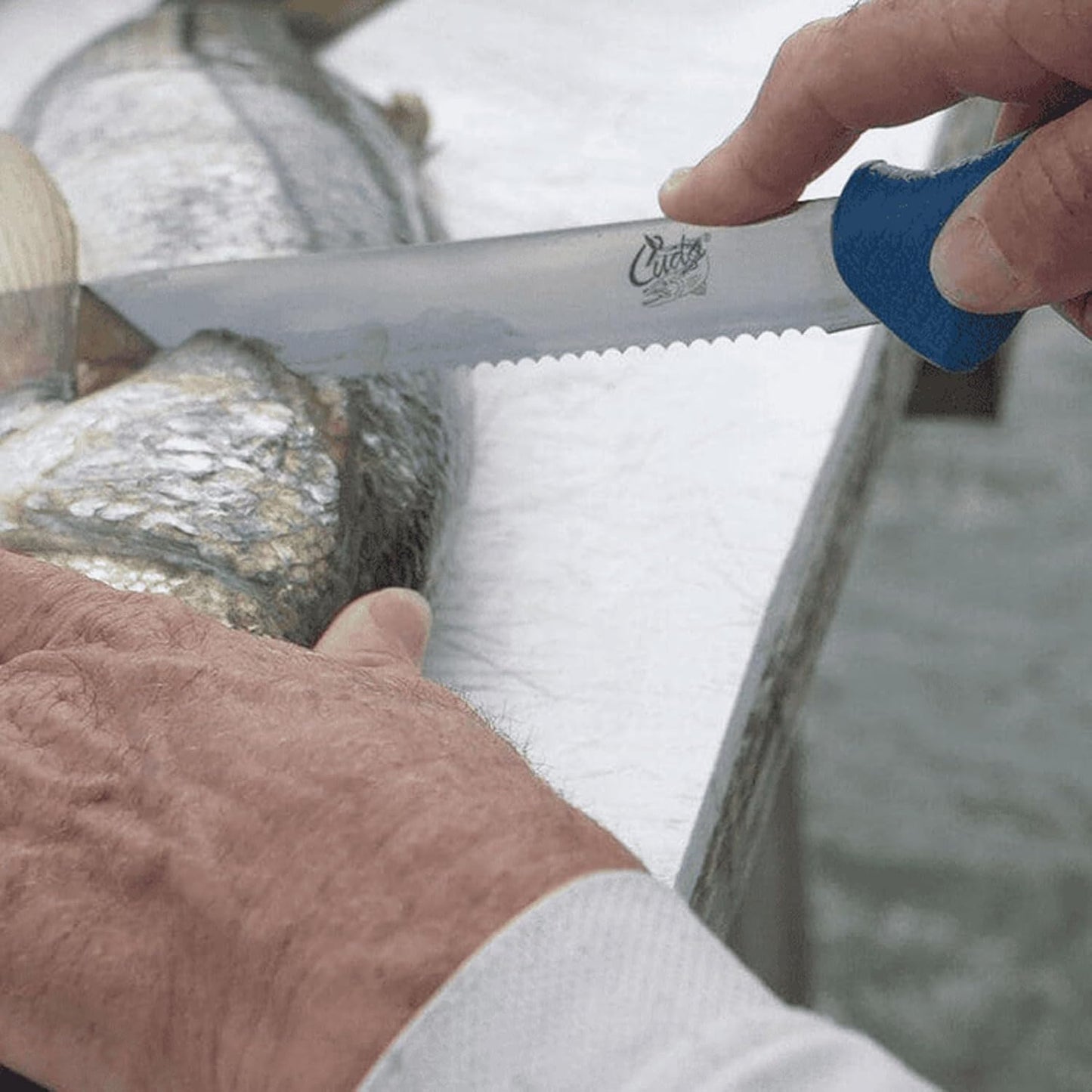 Cuda 9" AquaTuff 23048  Saltwater & Freshwater Zirconium Bonding Fish Filleting Knife with Weather-Resistant Non-Slip Grip & Blade Cover