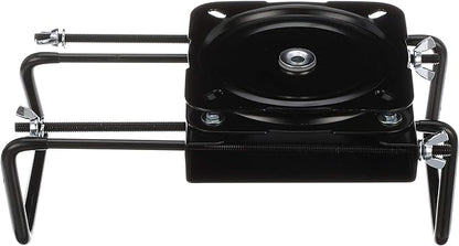 Attwood 15700-3 Seat Mount, Clamp-On With Swivel, Adjusts from 7 ½ inches to 18 inches, Black, Powder-Coated Steel