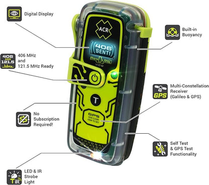 ACR ResQLink™ View 2922 Personal Locator Beacon EPIRB Digital Display