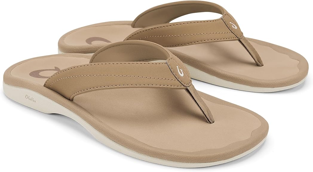 Olukai Ohana Warm Sand Women's Beach Sandals Water Resistant Flip Flops