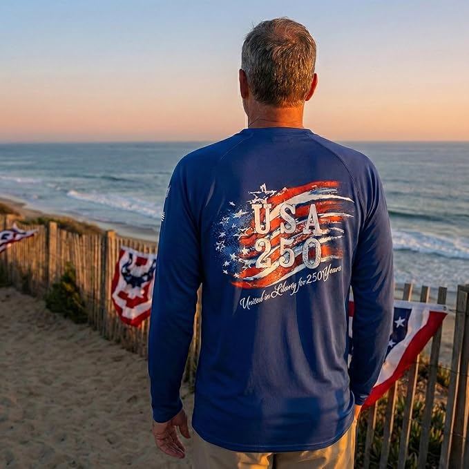 Bimini Bay Outfitters USA 250 United-In-Liberty Long Sleeve Shirt.