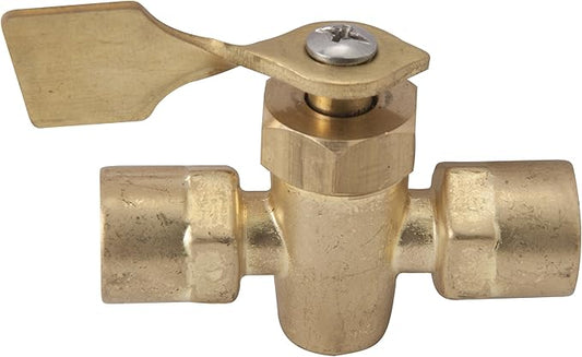 Sierra International 18-1653 2-Way, 1/4" FNPT Female/Female Shut Off Valve