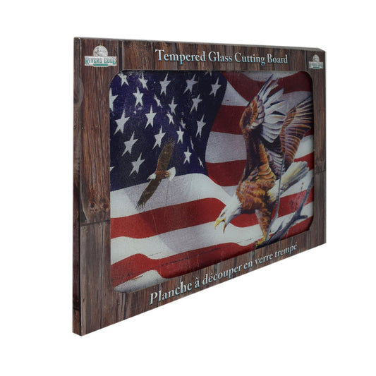 Rivers Edge 732 Cutting Board 12in x 16in - American Flag