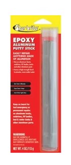 StarBrite Emergency Repair Epoxy/Aluminum Putty Stick - 4 Ounce.