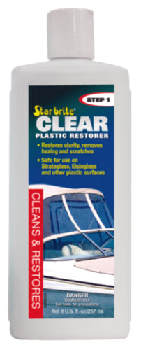 StarBrite Clear Plastic Restorer 8 Ounce - Step-1.