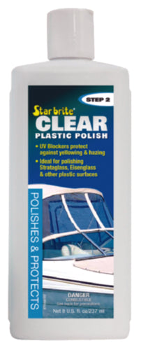 StarBrite Clear Plastic Polish 8 Ounce - Step-2.