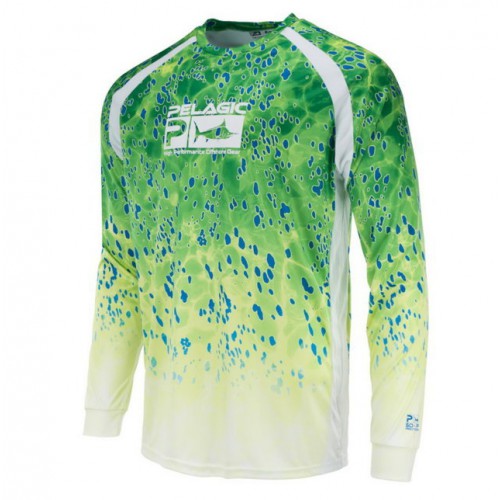 Pelagic Vaportek Long Sleeve Shirt - Dorado Green 3X-Large XXX-Large