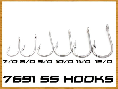 Tormenter 7691 Stainless Steel Hooks Extra Long Back