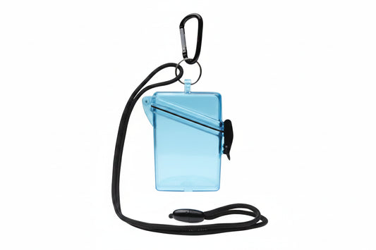 Witz See It Safe Lightweight Waterproof Blue Sport Case with Lanyard and Carabiner