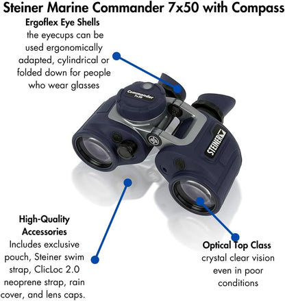 Steiner Marine Commander with Compass 7X50C