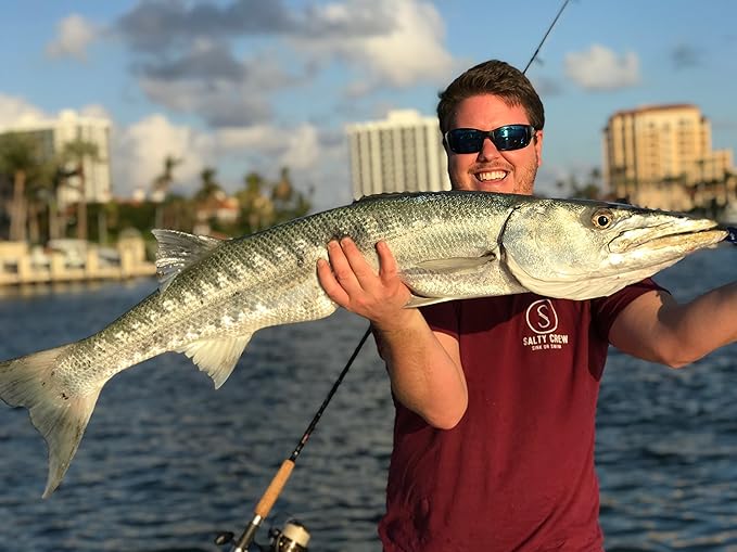 Tackle Crafters Tube Cuda Lure Saltwater Fishing 10" with Treble and J Hooks