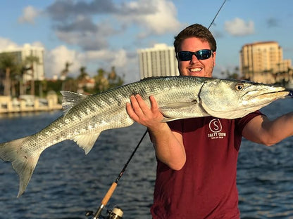Tackle Crafters Tube Cuda Lure Saltwater Fishing 10" with Treble and J Hooks