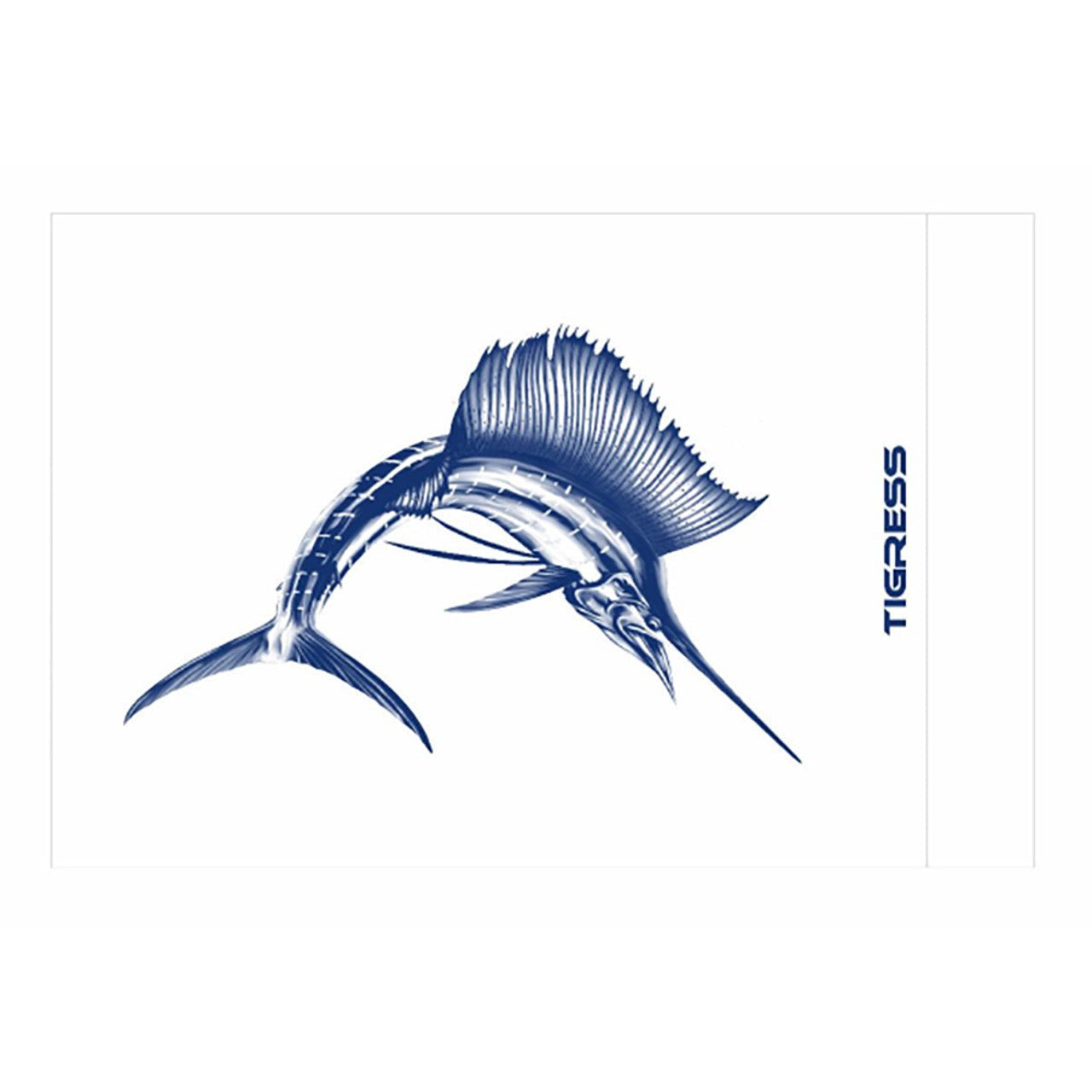 Tigress Sailfish Release Flag 12" x 18" Poly with Digital Print