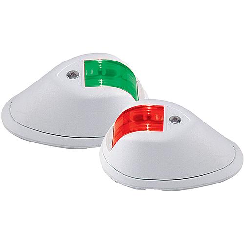 Perko 12V Vert Side Navigation Lights - White - One Pair.