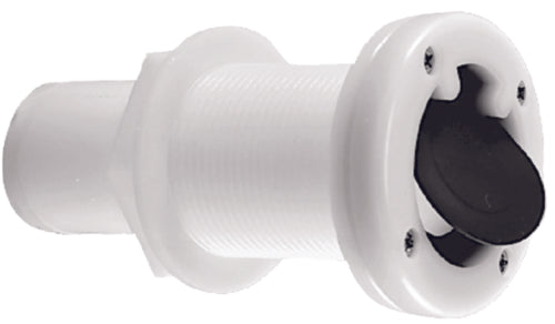 Perko Cockpit Scupper 1-1/2" Inch Hose - White. (0323DP)