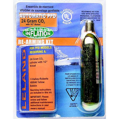 Lancer V9500084204Z Rearm Kit Auto-24 Gram Co2, 1/2" Threaded for Automatic Inflatable PFD.