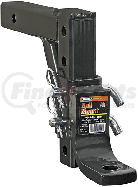 WaterLand Trailer Hitch Ball Mount 10" Drop 10" Rise Adjustable.