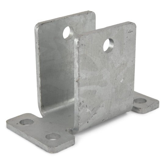 WaterLand Boat Trailer Front/Rear Hanger Bracket for Double-Eye Springs 3-1/2" - 2-1/4" - Galvanized Steel - Bolt On.