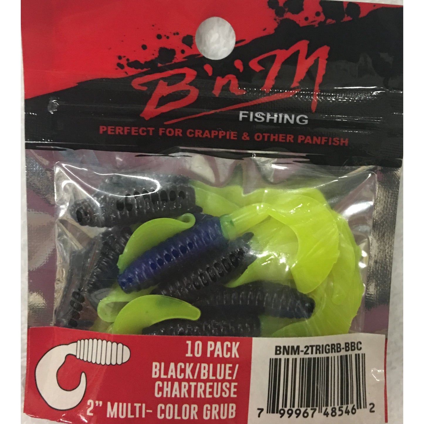 B'n'M Fishing Baits Curl Tail Grubs 10 Pack