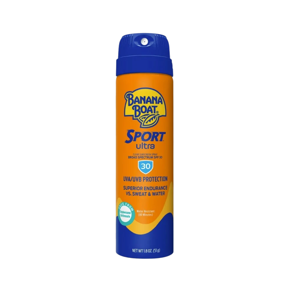 Banana Boat Ultra Sport Clear Sunscreen Spray with Locking Cap - 1.8 Ounce