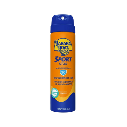 Banana Boat Ultra Sport Clear Sunscreen Spray with Locking Cap - 1.8 Ounce