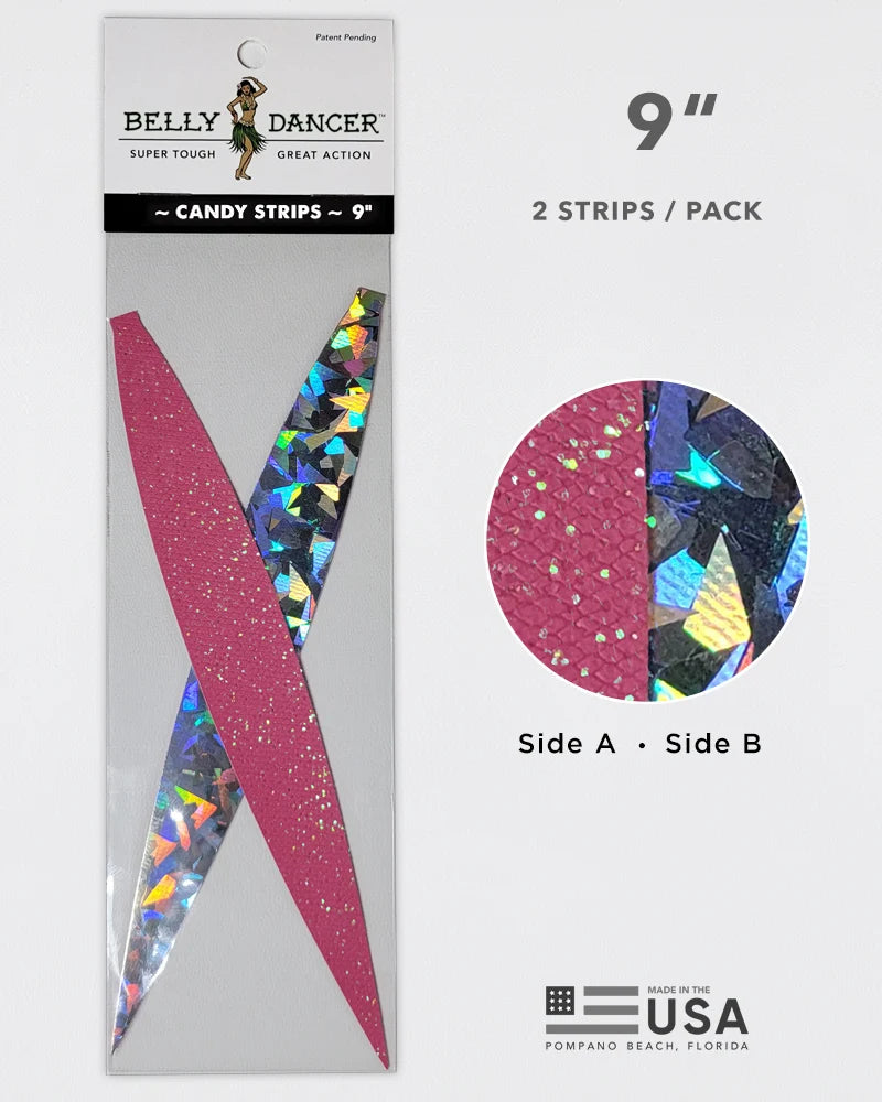 Belly Dancer Artificial Bonito 9" Candy Strips 2 Pack