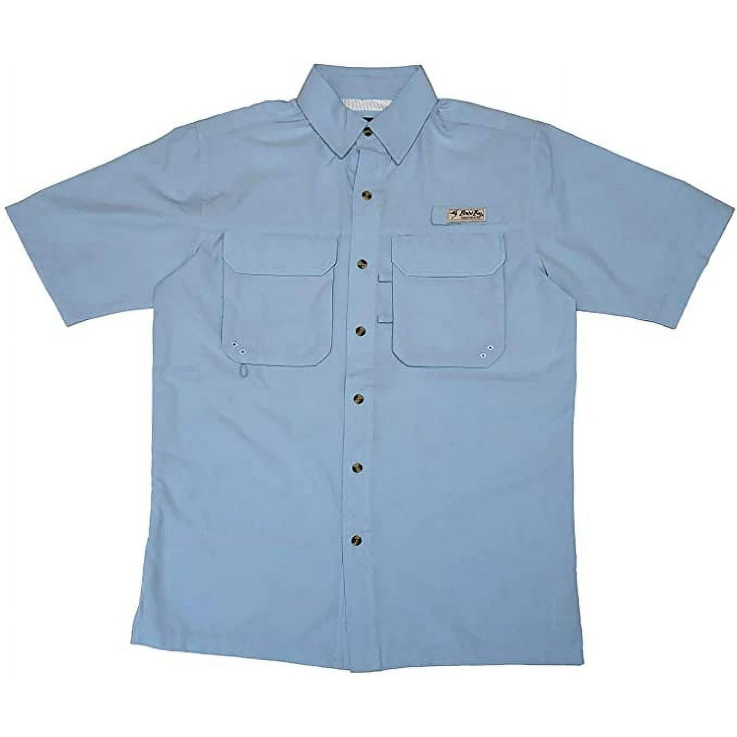 Bimini Bay Flats III BloodGuard Short Sleeve Shirts - Blue Mist - Medium