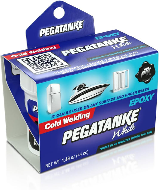 PegaTanke Cold Welding Epoxy (White) - Blue Box 1.48 Ounce.