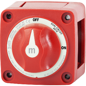 BLUE SEA 6010 M-SERIES (MINI) BATTERY SWITCH DUAL CIRCUIT