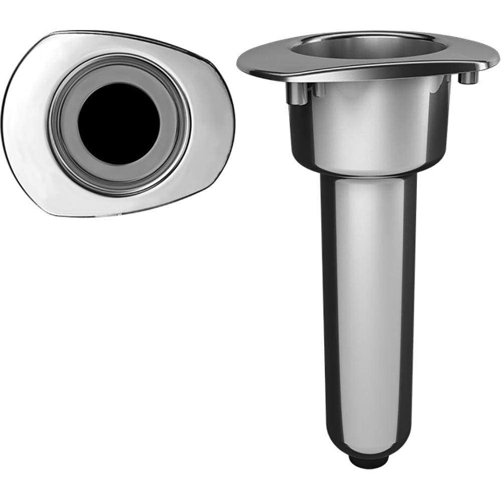 Mate Series Elite Screwless Stainless Steel Oval Rod + Cup Holder Combo 0 Degree with Drain.