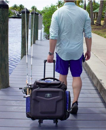 calcutta tackle bags Calcutta CSRTB37 Explorer Rolling Tackle Bag w/ 5-3700 Trays + Rod Hol – Tuppens