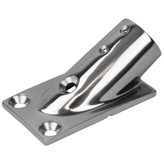 Sea-Dog 2813001 30° Rectangular Base, 7/8" Stainless Steel.