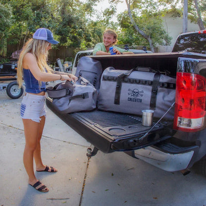 Calcutta Traveler Rolling Gear Bag, Gray Heather, Waterproof, 29" x 15" x 16".