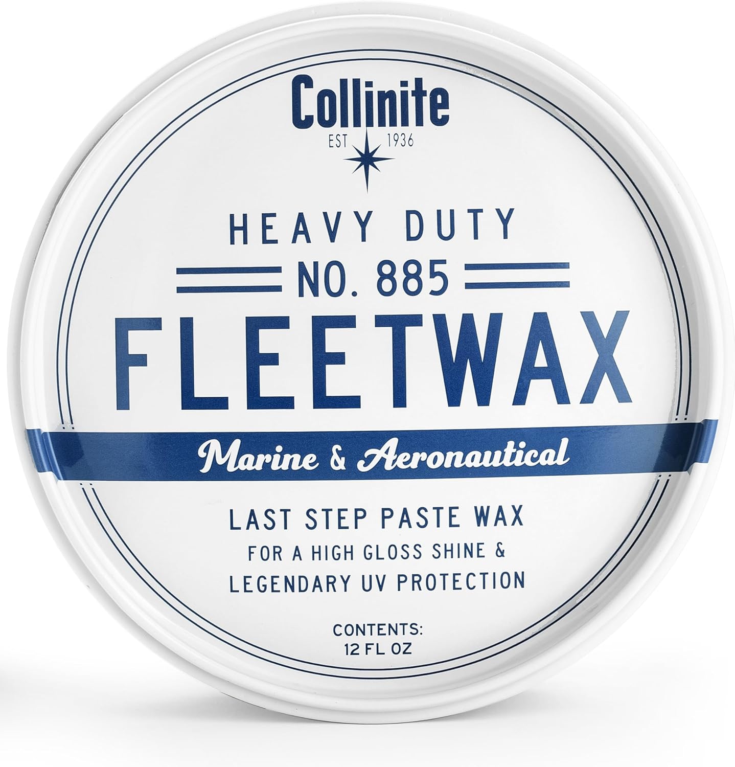 Collinite No. 885 Heavy Duty Fleetwax Paste - 12 Ounce.