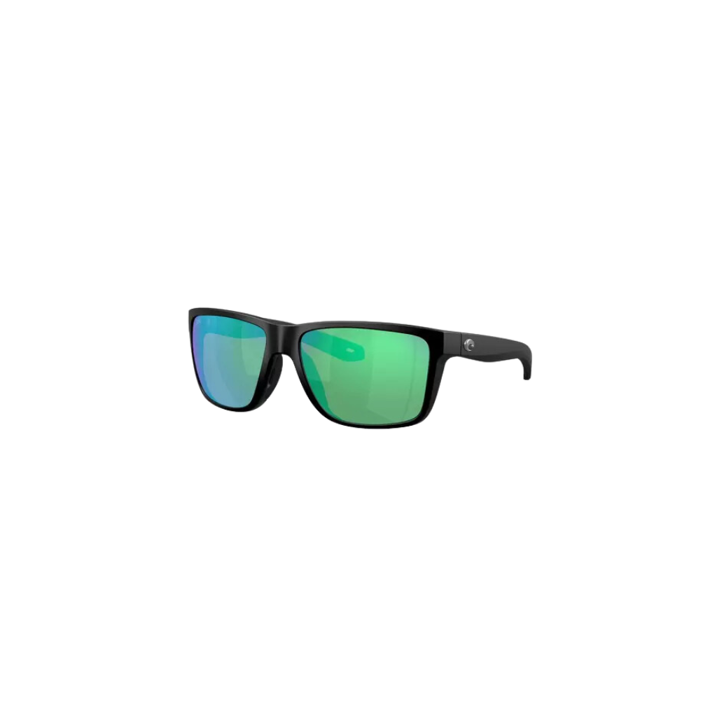 Costa Broadbill Matte Black/Green Mirrored Sunglasses 580G