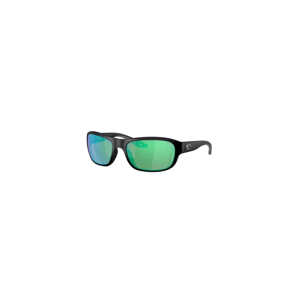 Costa Clipperton Matte Black/Green Mirrored Sunglasses 580G