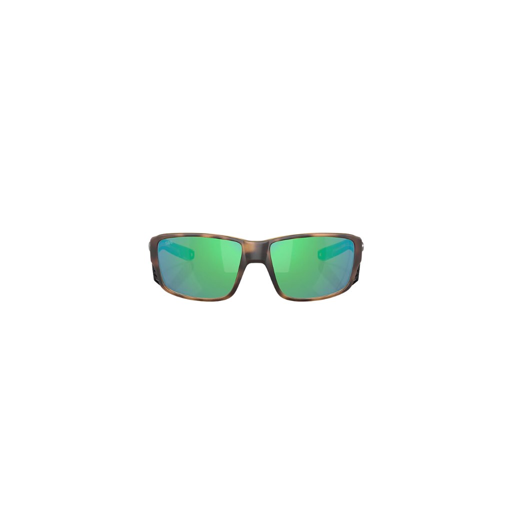 Costa Matte Tortoise/Green Mirrored Tuna Alley Pro Sunglasses 580G