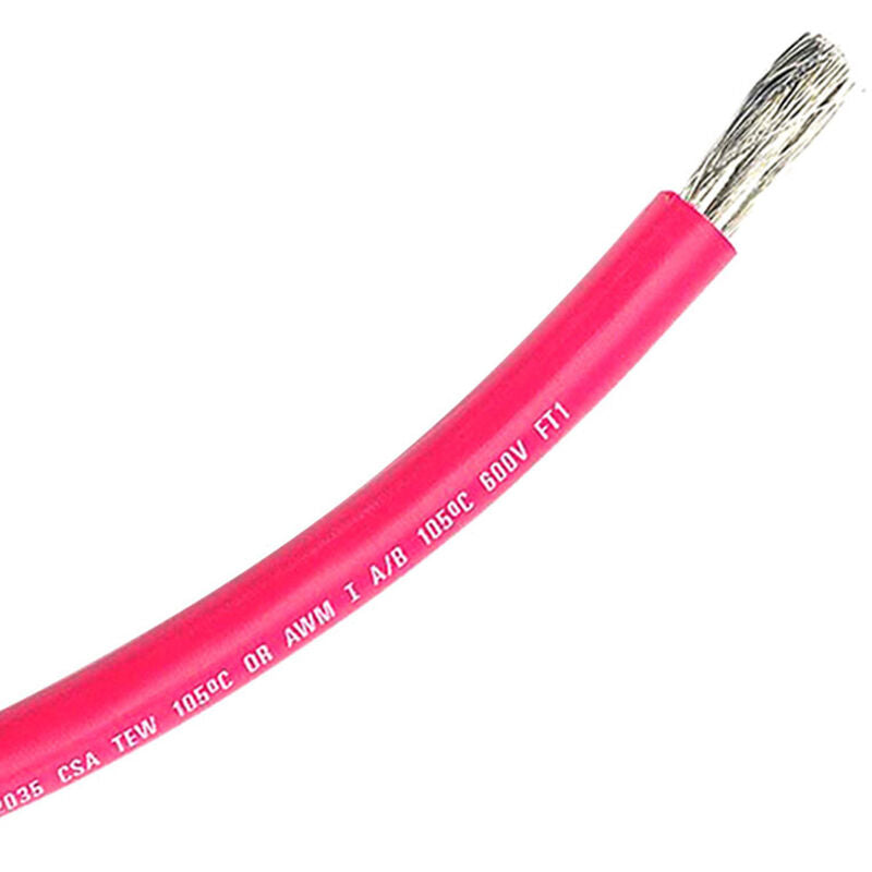 12 Gauge Red Marine Tined Wire per Foot